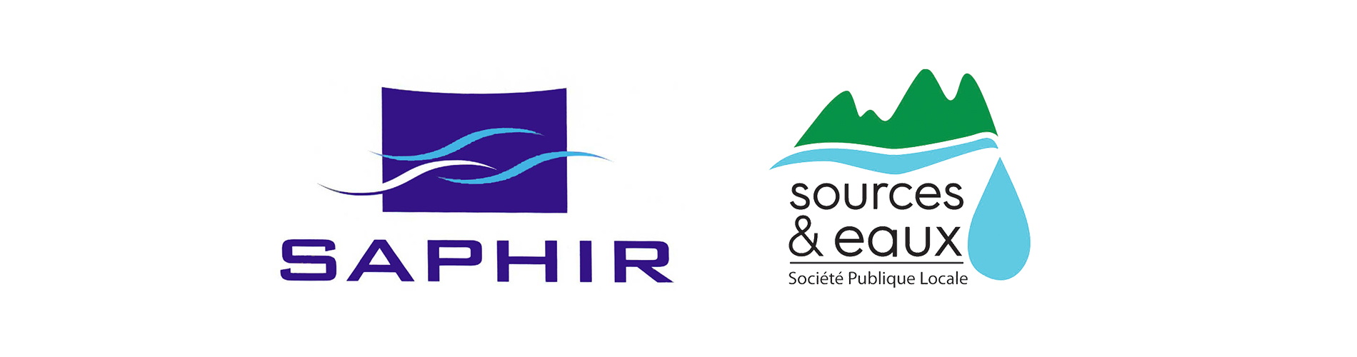 Logo SAPHIR et SPL Sources et eaux