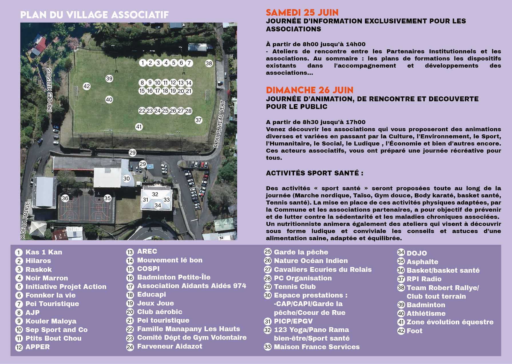 Flyer journée des associations verso