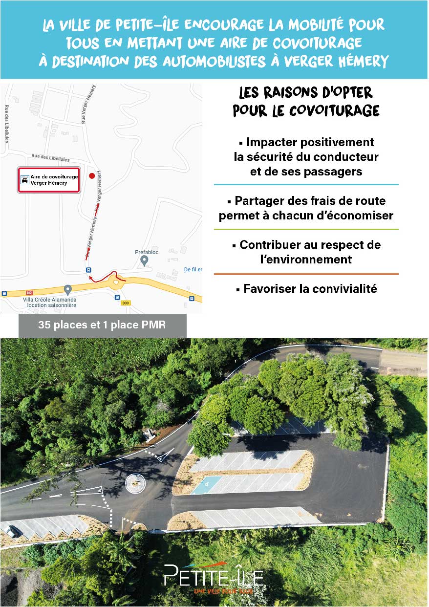 Flyer aire de covoiturage Verger Hémery