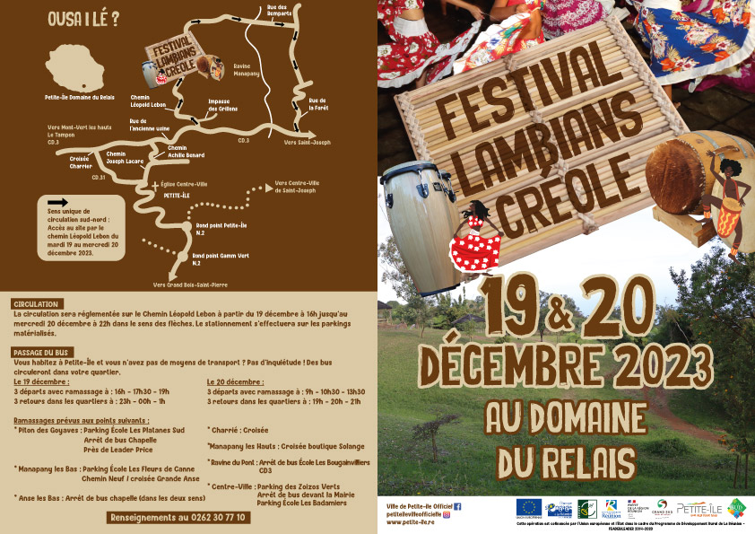 Flyer festival lambians créole recto