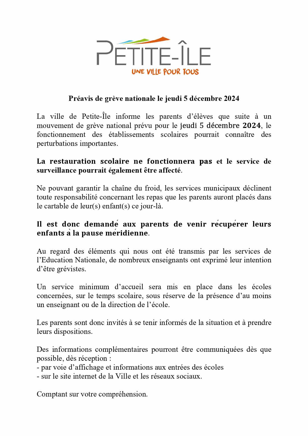 Grève du 5 décembre 2024