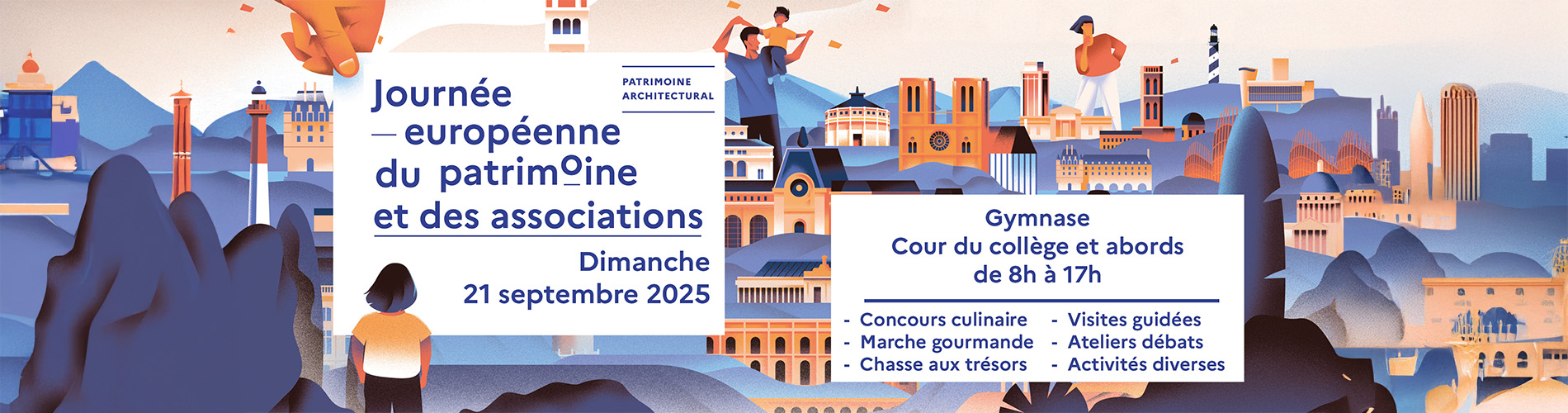 Bandeau Journée européenne du patrimoine et des associations