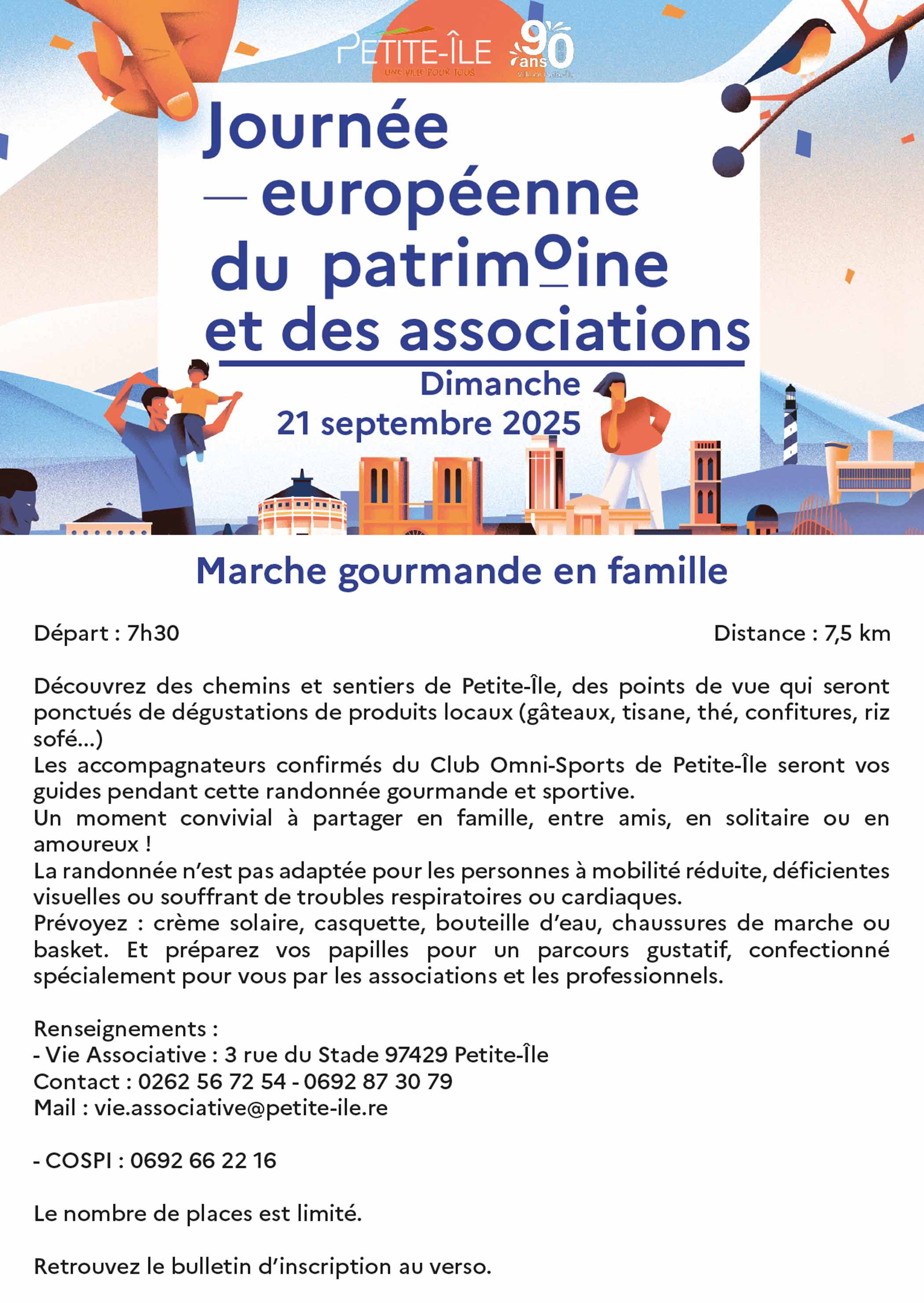 Fiche d'inscription recto - Marche gourmande en famille