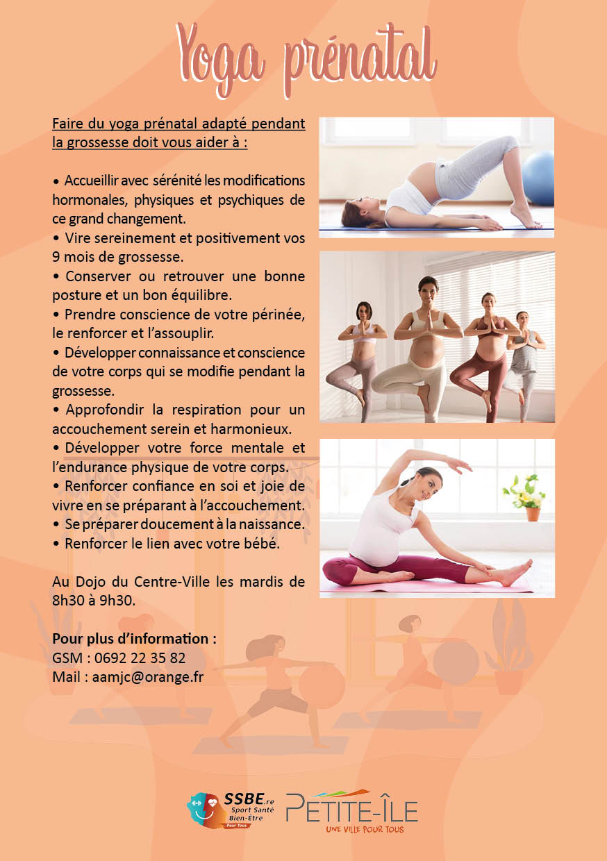 Flyer sport santé - yoga prénatal