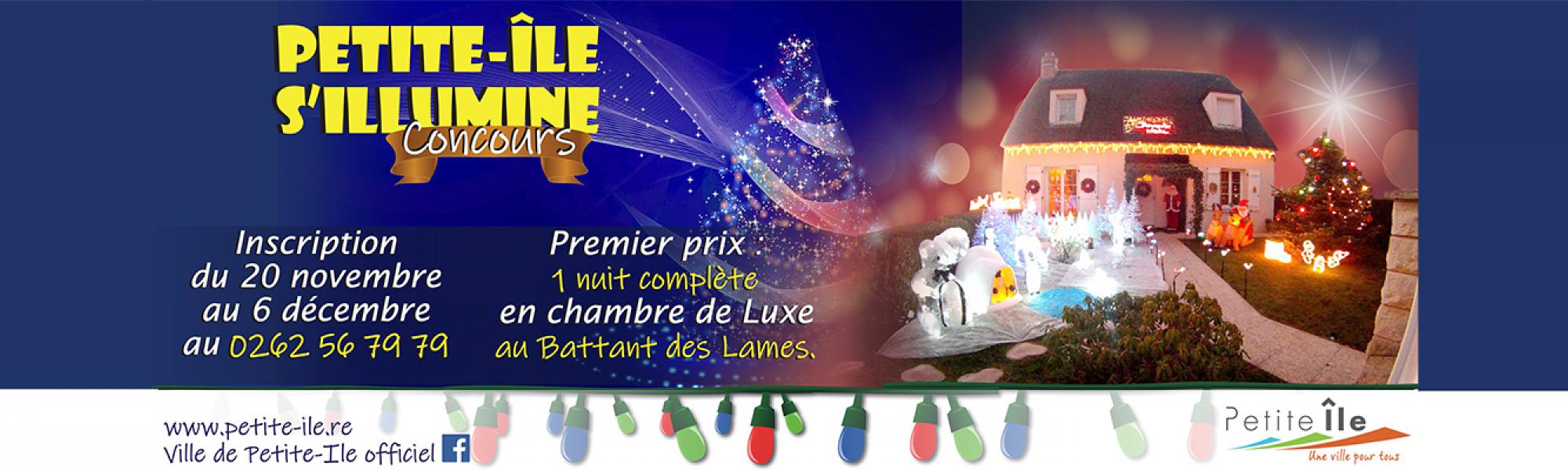 Bandeau Petite-Île s'illumine