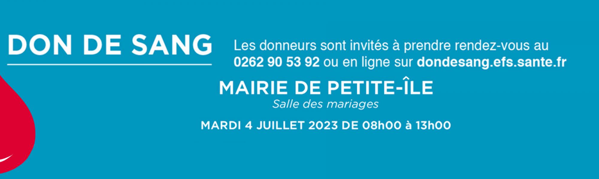 Bandeau site don du sang 4 juillet 2023
