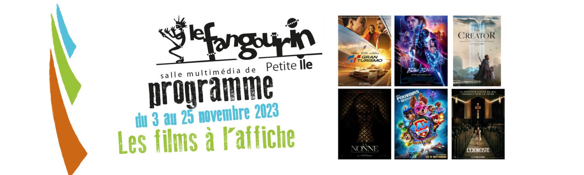 Bandeau cinéma novembre 2023