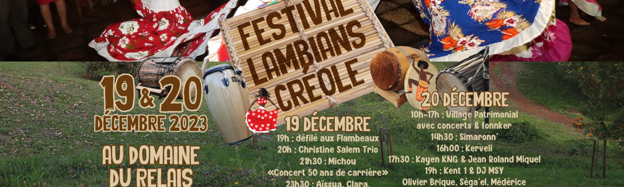 Festival lambians créole le 19 et 20 décembre