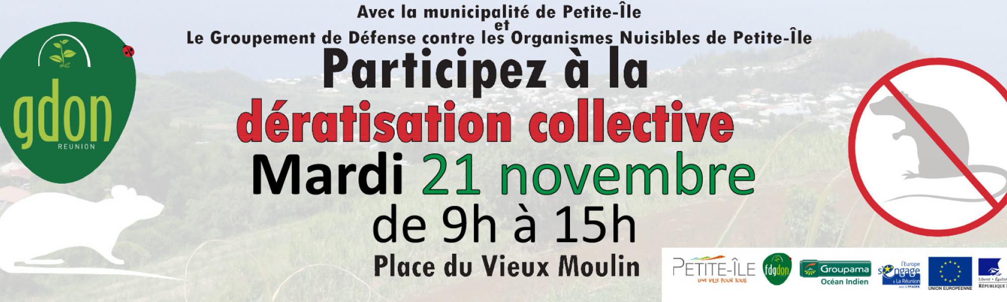 Bandeau dératisation du mardi 21 novembre