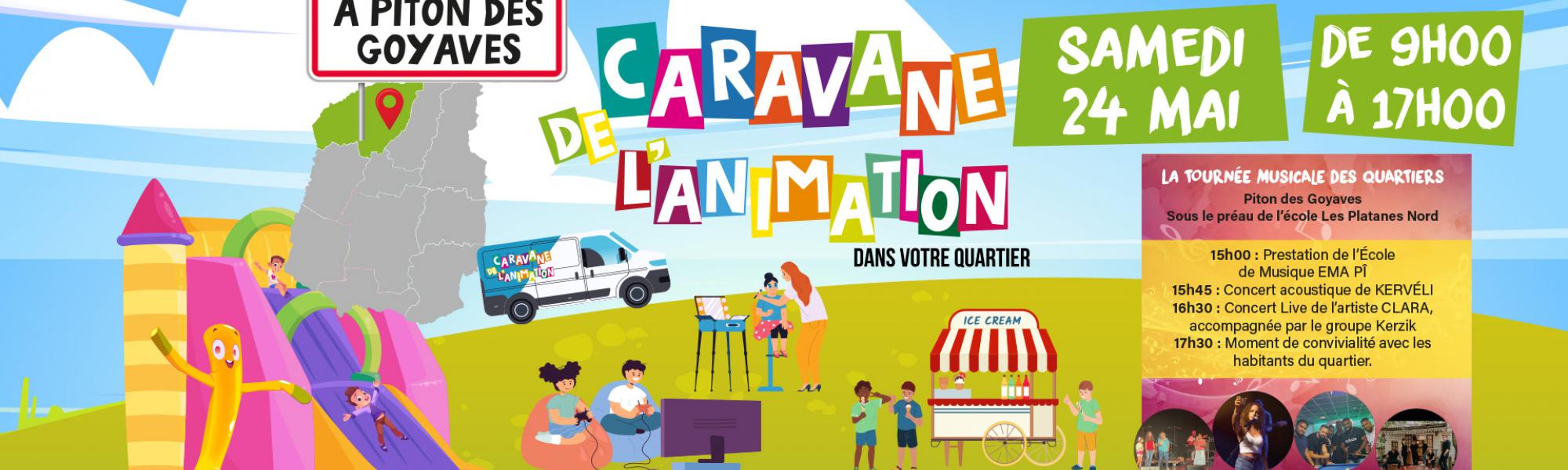 Caravane de l'animation à Piton des Goyaves