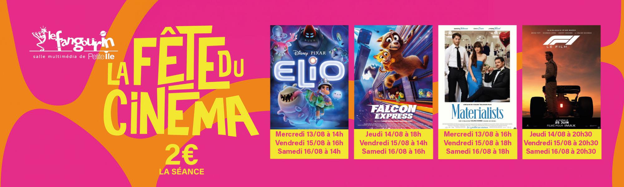 Fête du cinéma du 13 au 16 août