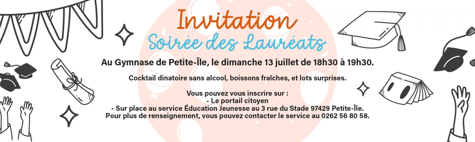 Bandeau inscription soirée des lauréats