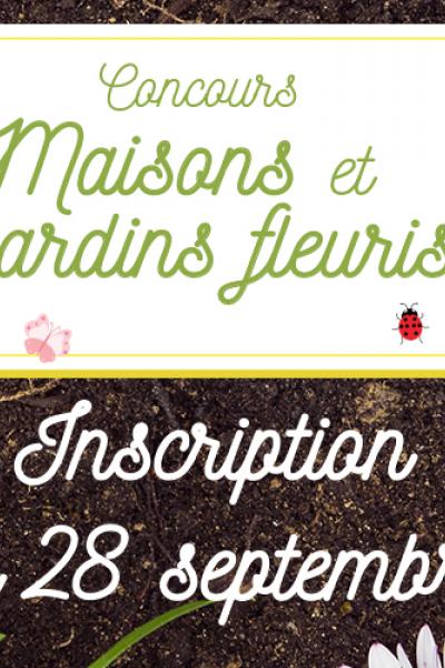 Bandeau concours maisons et jardins fleuris