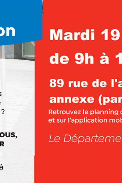 Bandeau caravane d'accès aux droits et à l'information 
