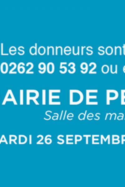 Bandeau don du sang 21 et 26 septembre 2023