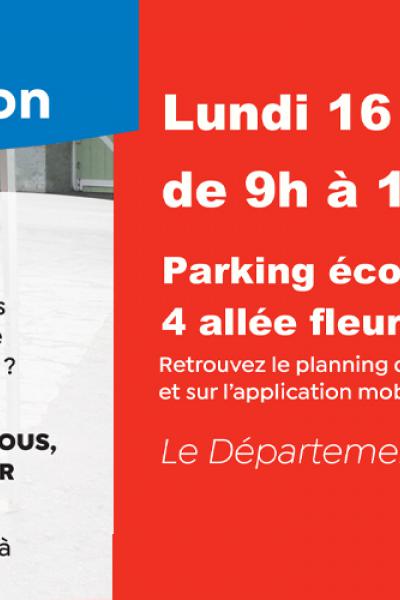 Bandeau caravane d'accès aux droits et à l'information le lundi 16 octobre