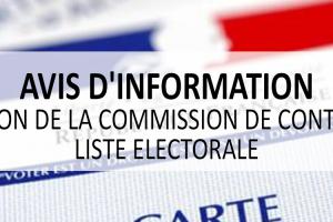 Bandeau Réunion de la commission de contrôle liste éléctorale