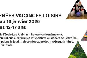 Bandeau journée vacances loisirs janvier 2026