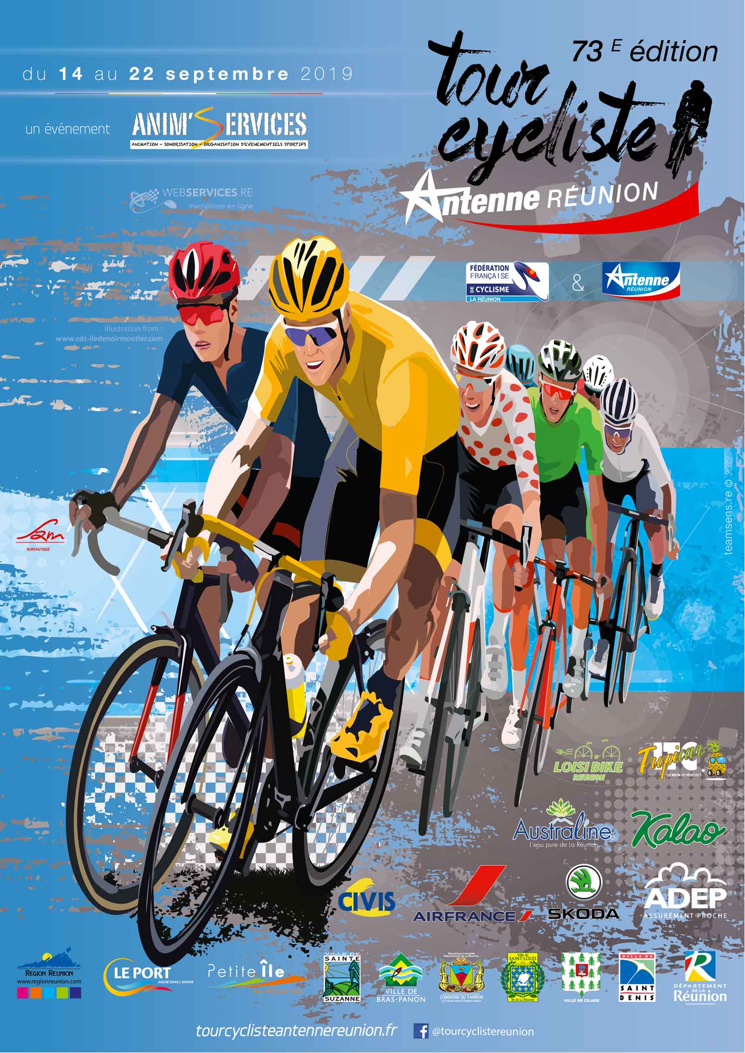 Affiche tour cycliste
