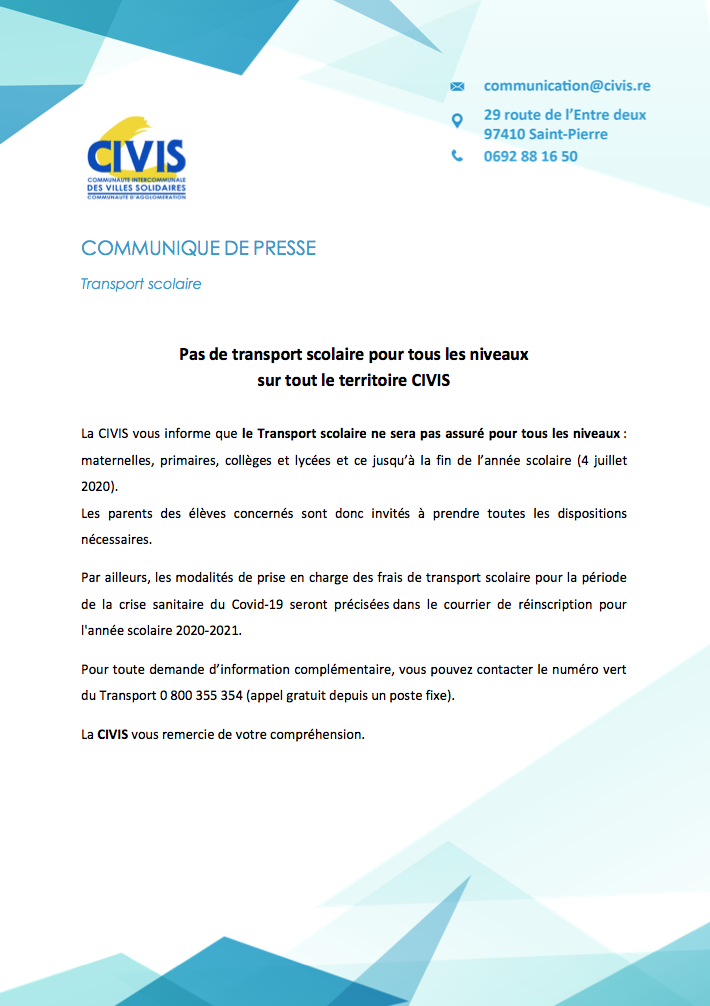 communiqué de presse - CIVIS