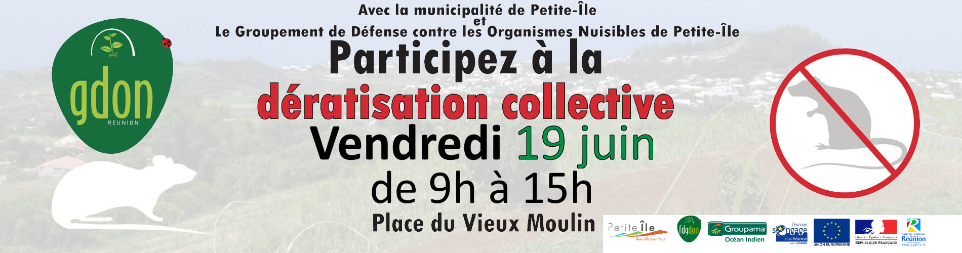Bandeau dératisation du 19 juin 2020