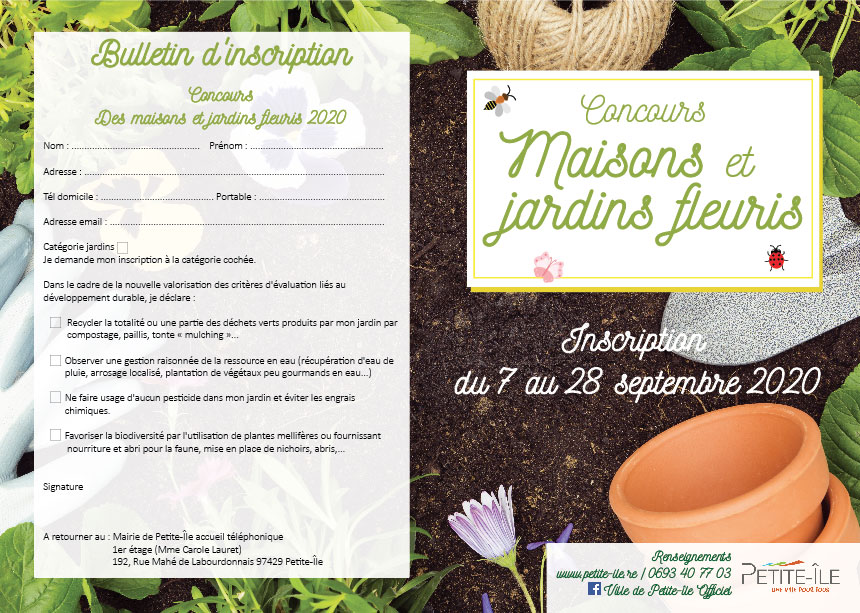 Flyer recto - concours maisons et jardins fleuris