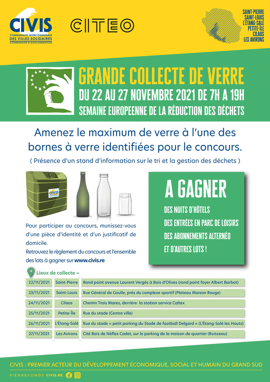 Affiche concours collecte de verre