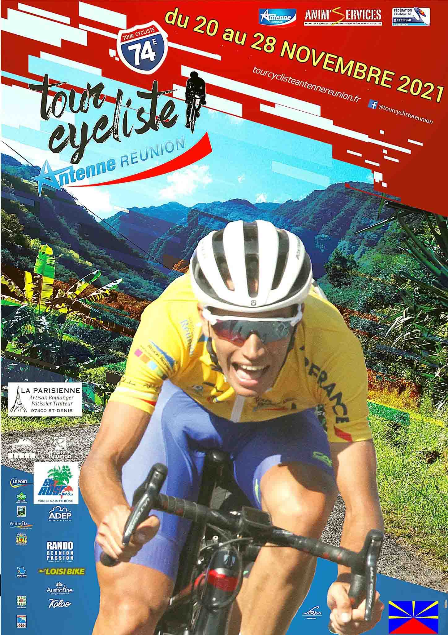 Affiche tour cycliste antenne réunion