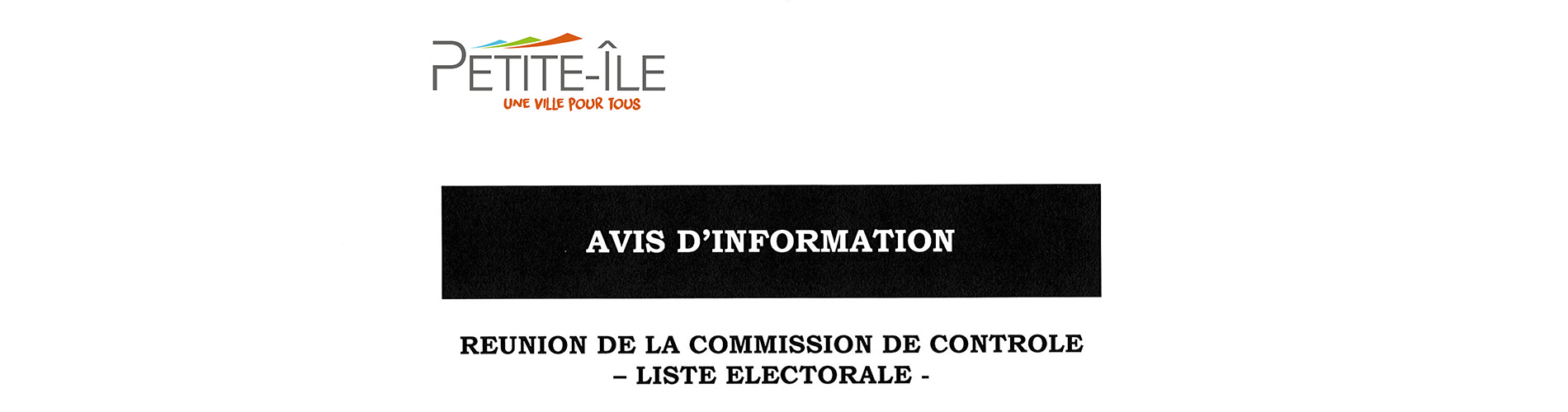 Bandeau réunion de la commission de contrôle