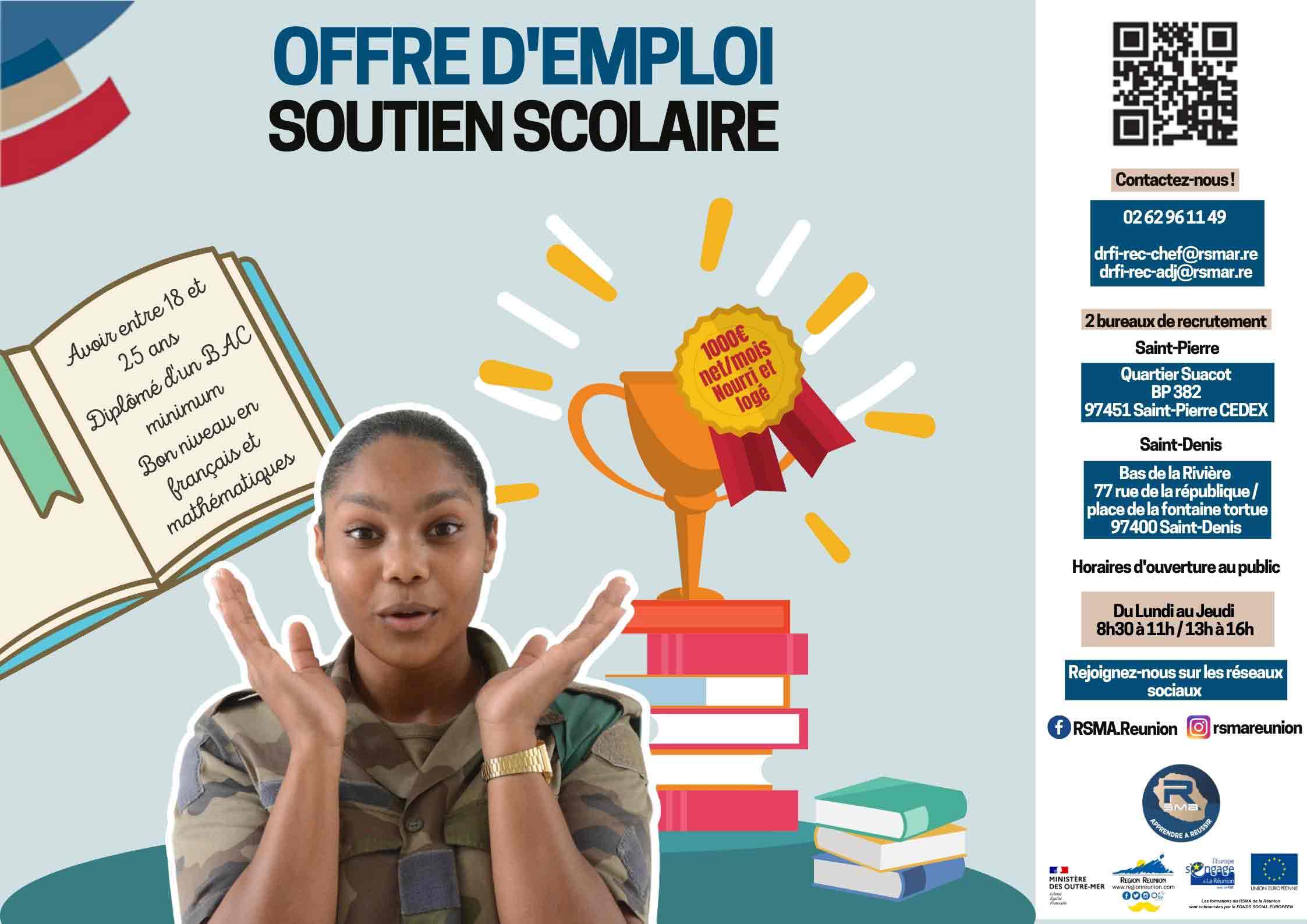 Offre d'emploi - Soutien scolaire