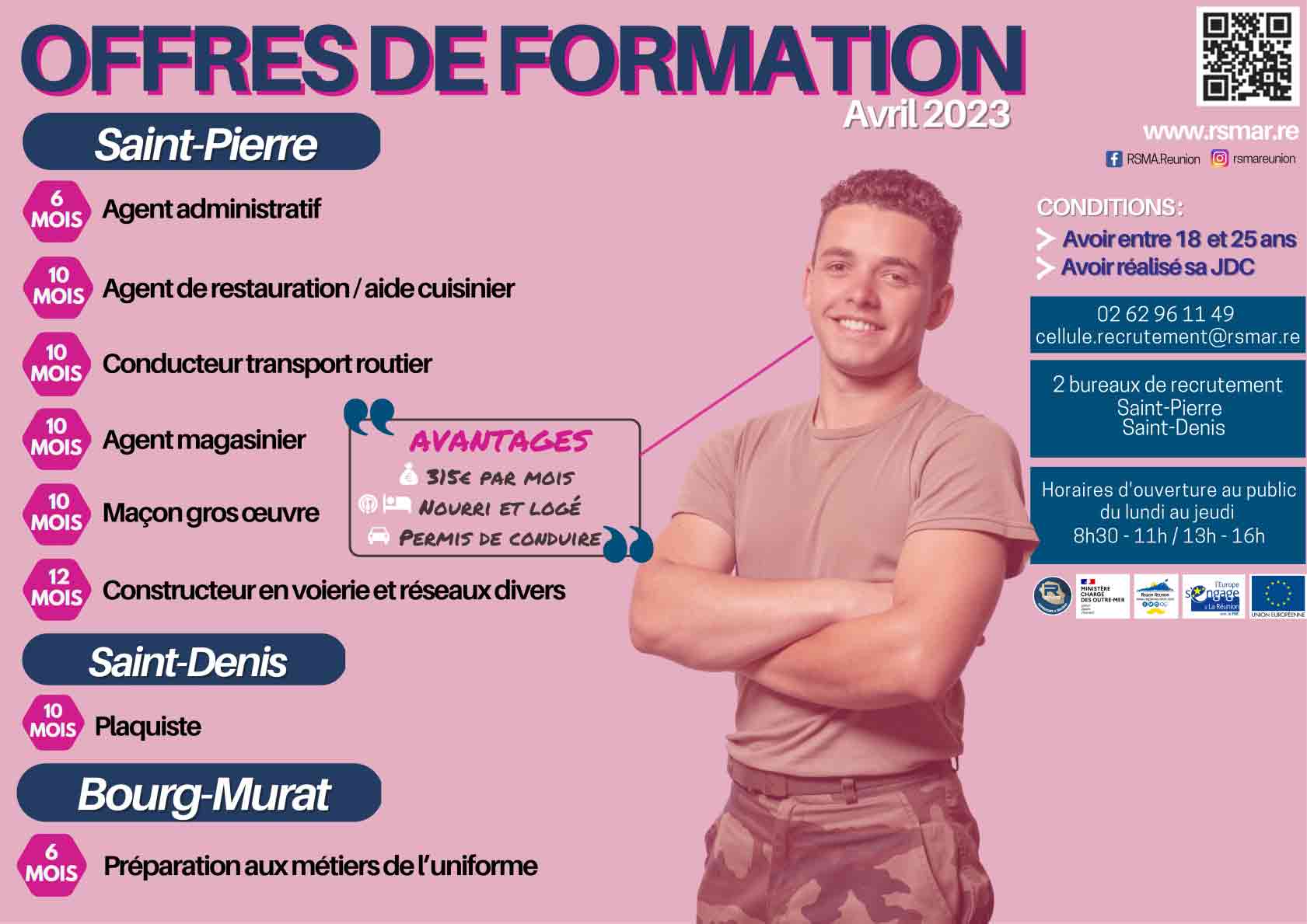 Offres de formations - Avril 2023