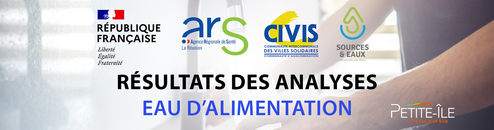 bandeau résultats des analyses eau 2023