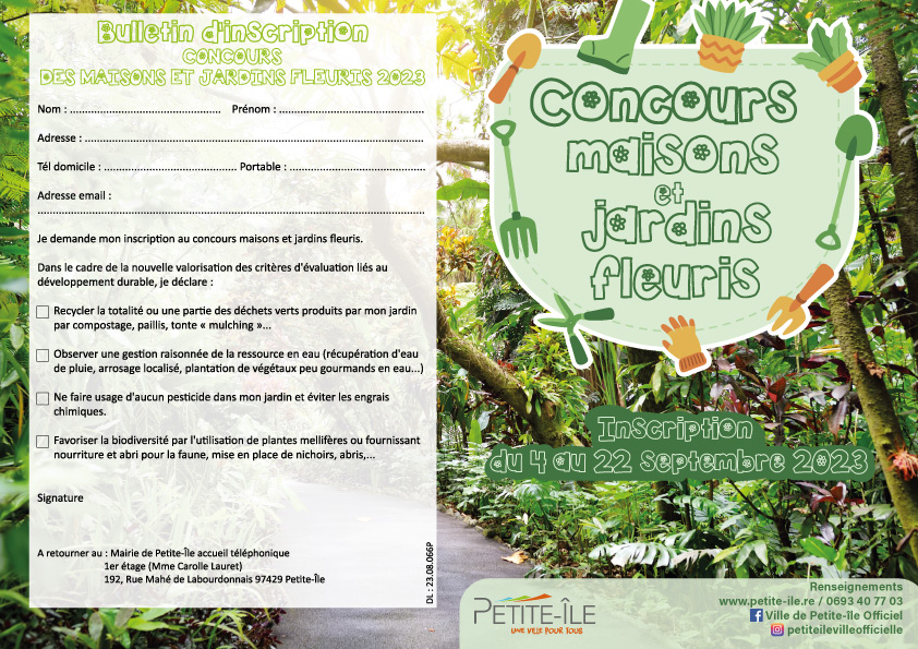 Flyer concours maisons et jardins fleuris recto