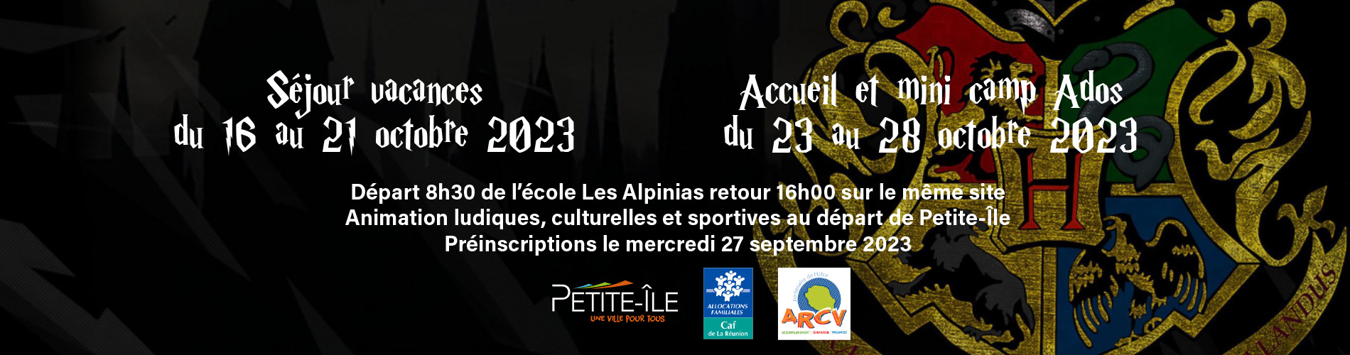 Bandeau accueil de loisirs et mini séjour octobre 2023