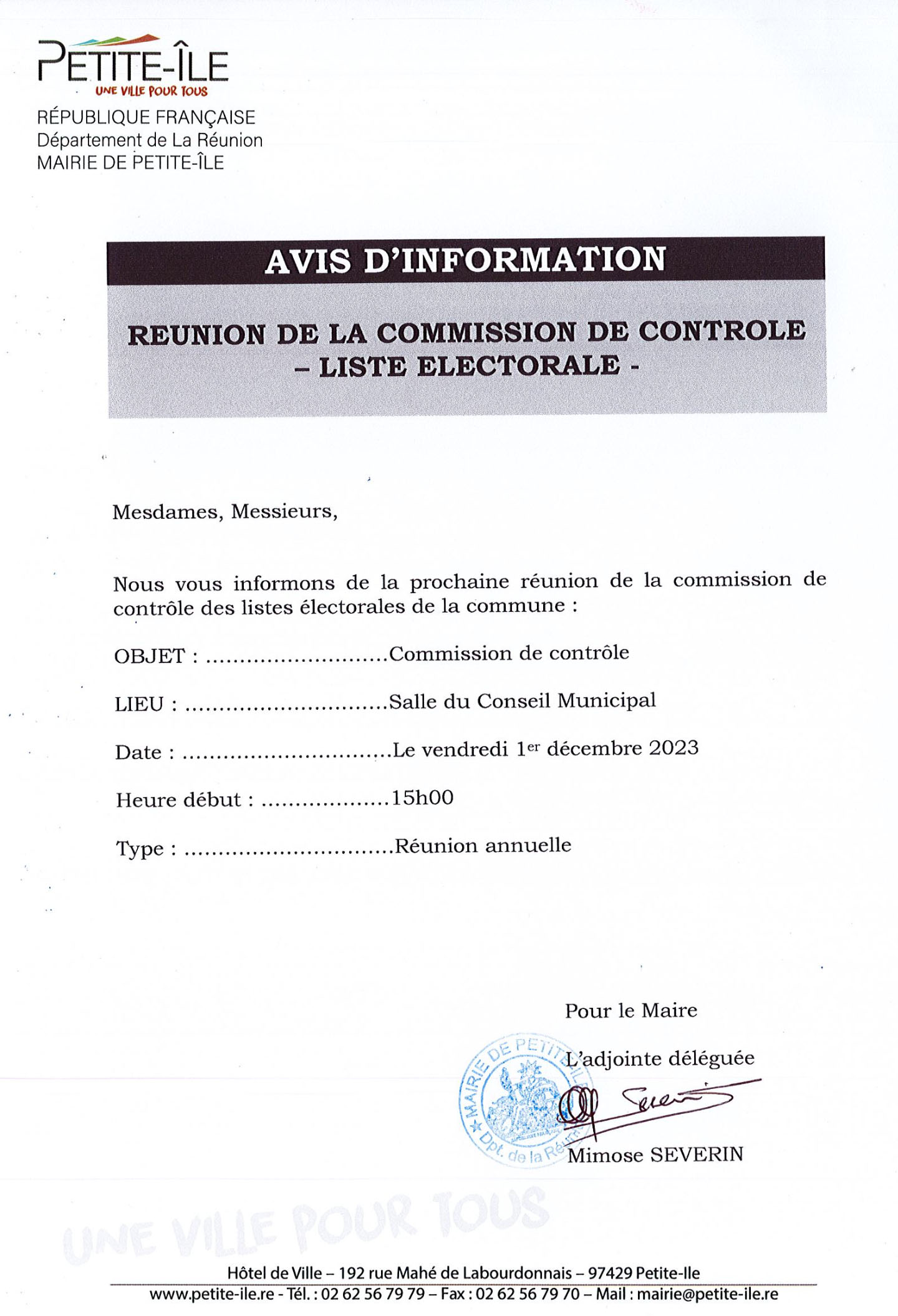 reunion de la comission de controle liste electorale