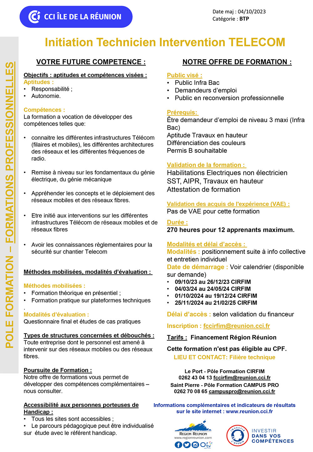 Formation Initiation Technicien Intervention TELECOM -1