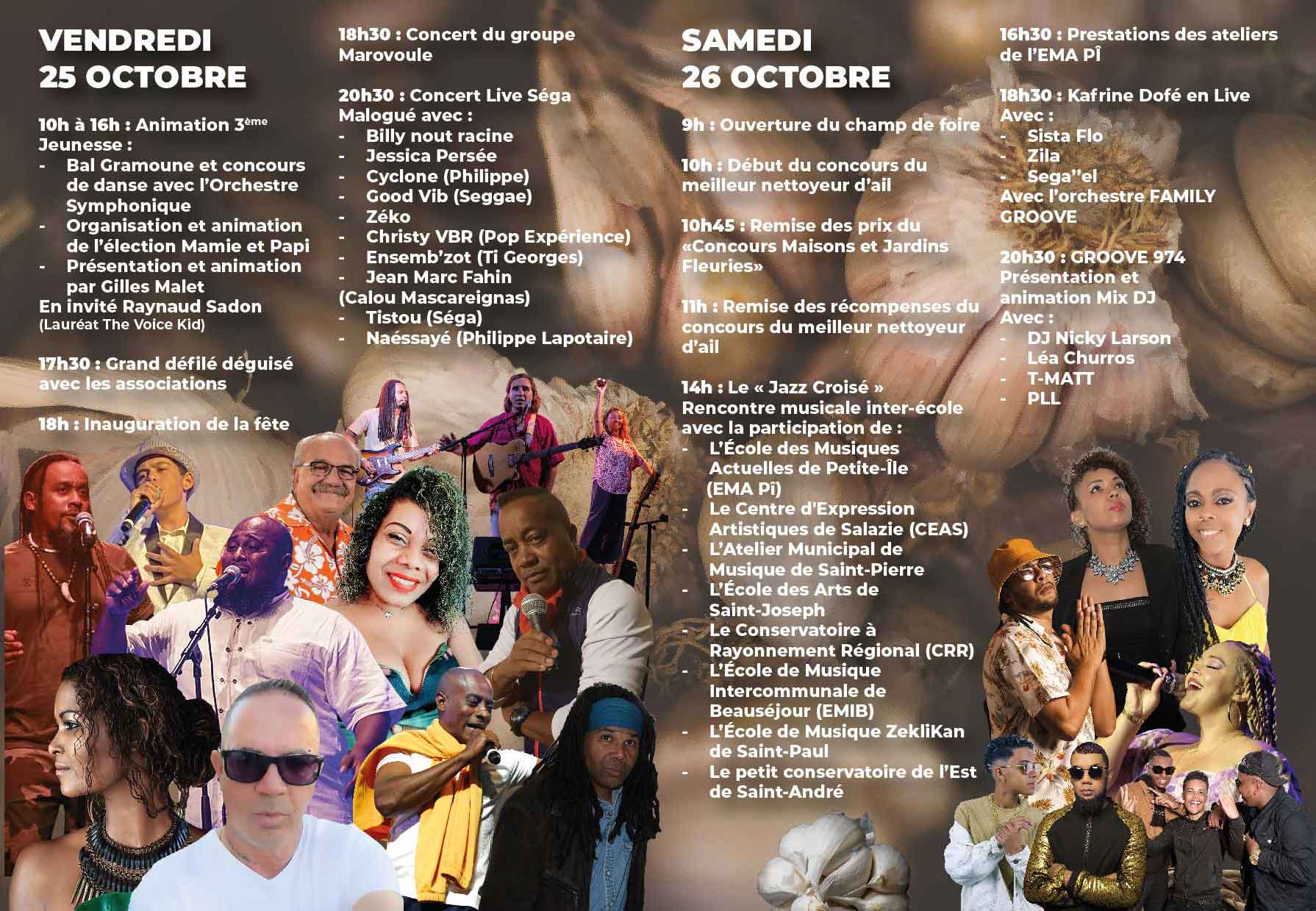 Flyer fête de l'ail verso