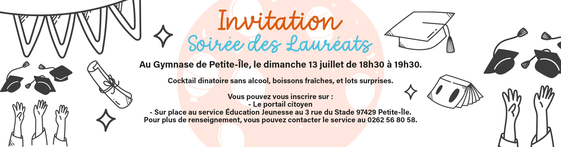 Bandeau inscription soirée des lauréats