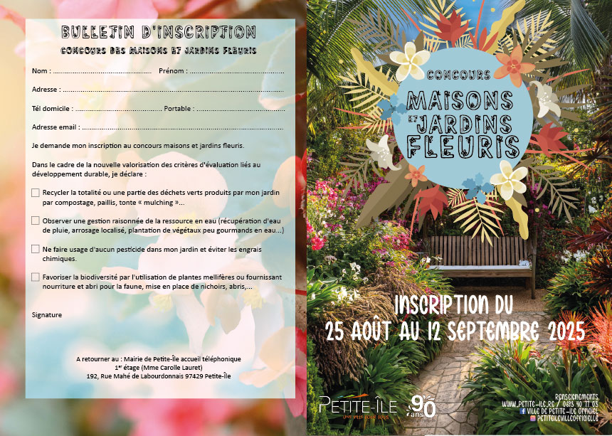 Recto - Flyer maisons et jardins fleuris 2025