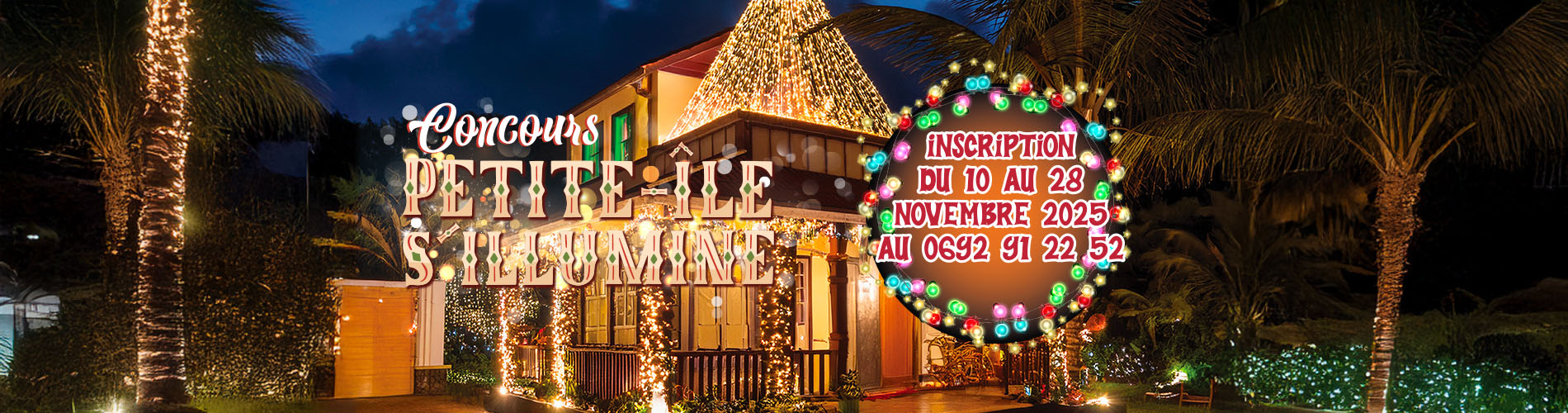 Bandeau concours Petite-Île s'illumine