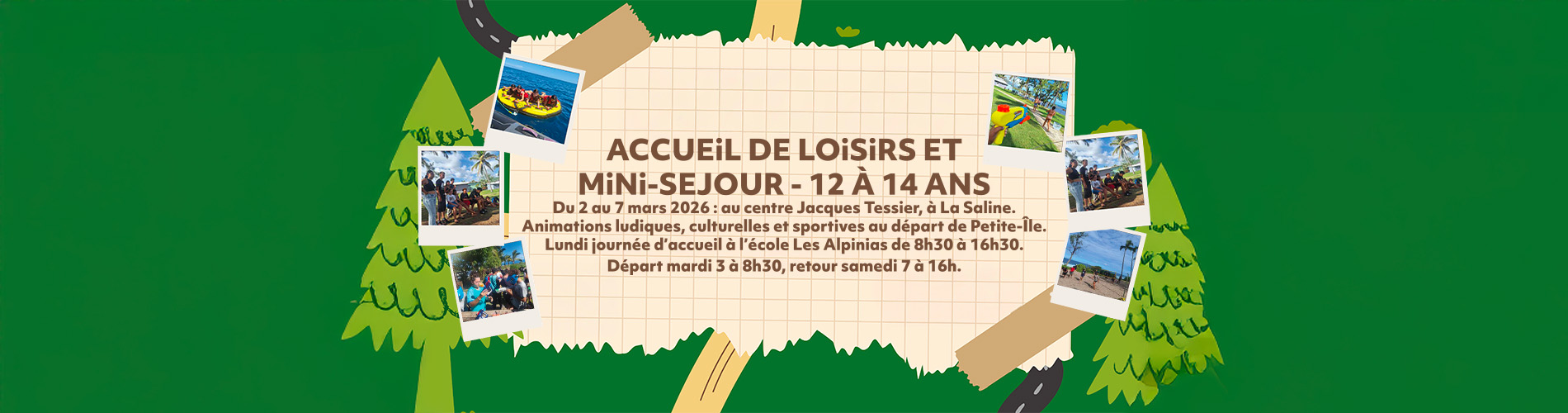 Bandeau accueil de loisirs et mini séjour 