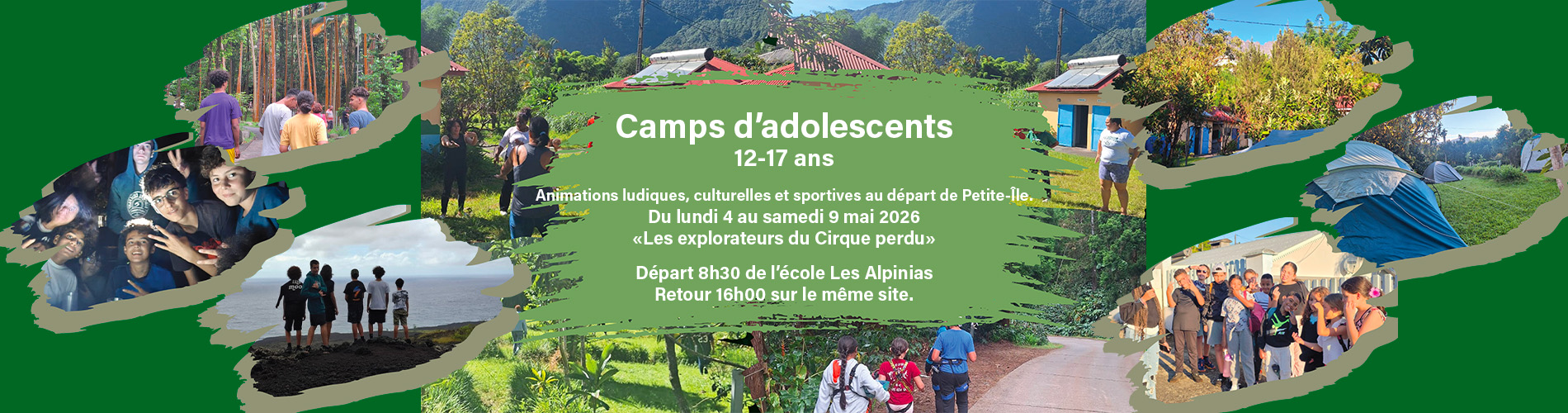 Bandeau camps d'adolescents