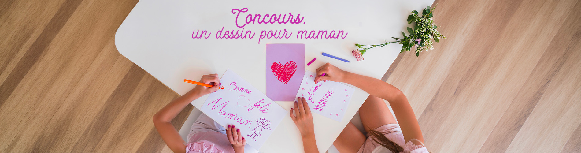 Bandeau concours, un dessin pour maman