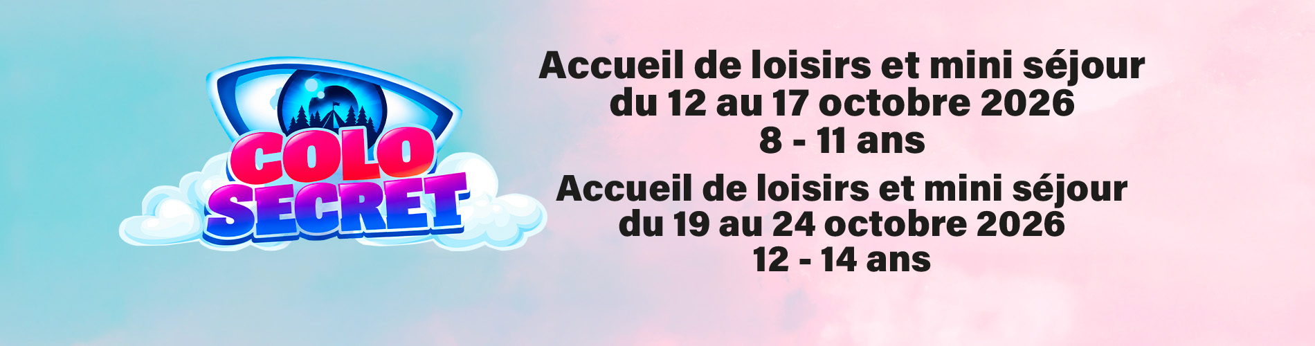 Bandeau séjour vacances au mois d’octobre 2026