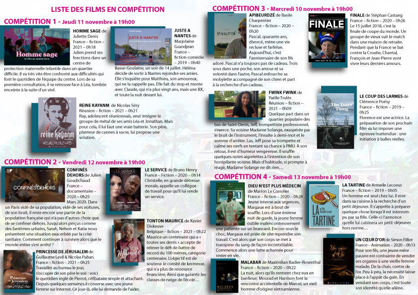 Flyer festival du film court verso