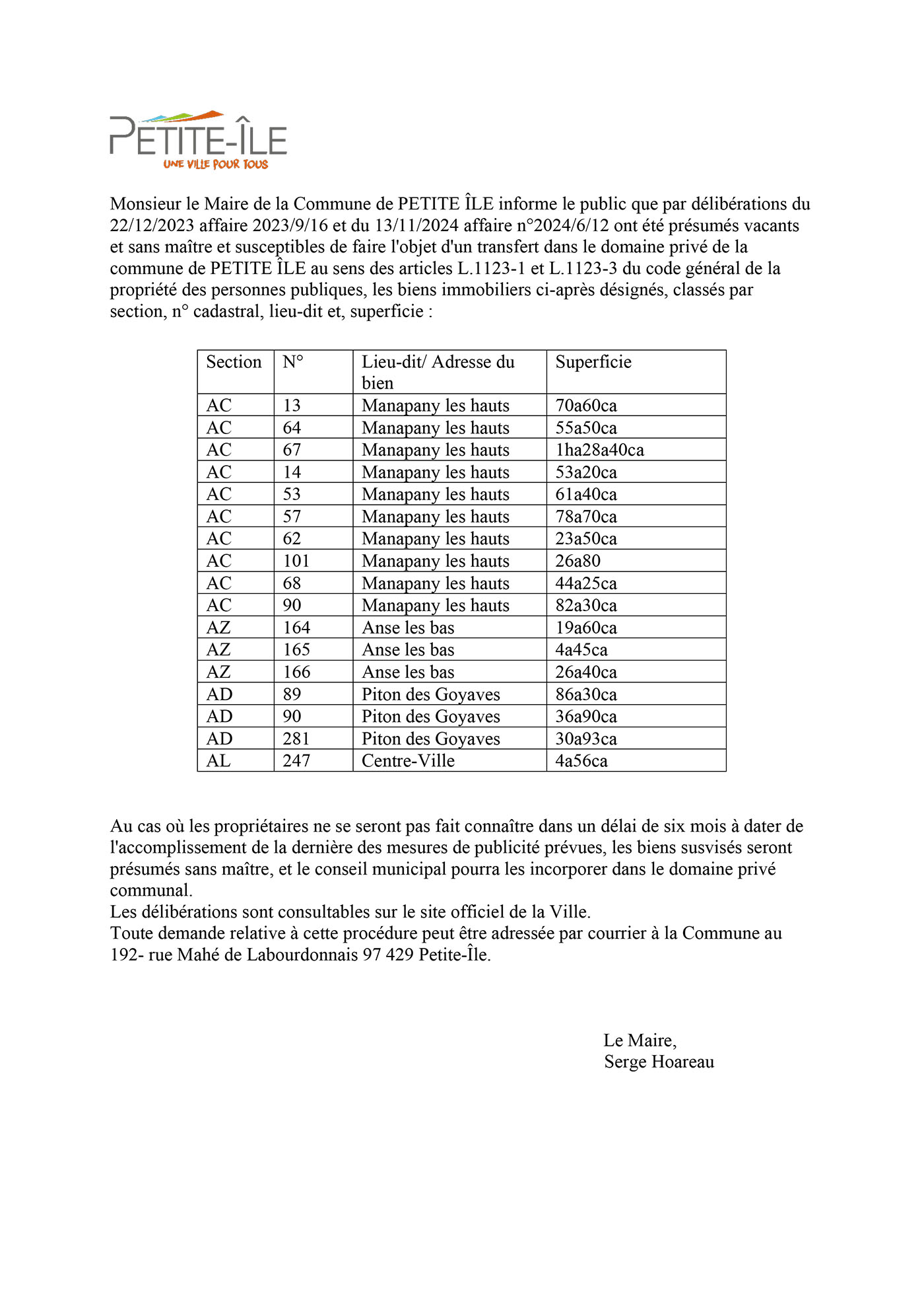 biens sans maître