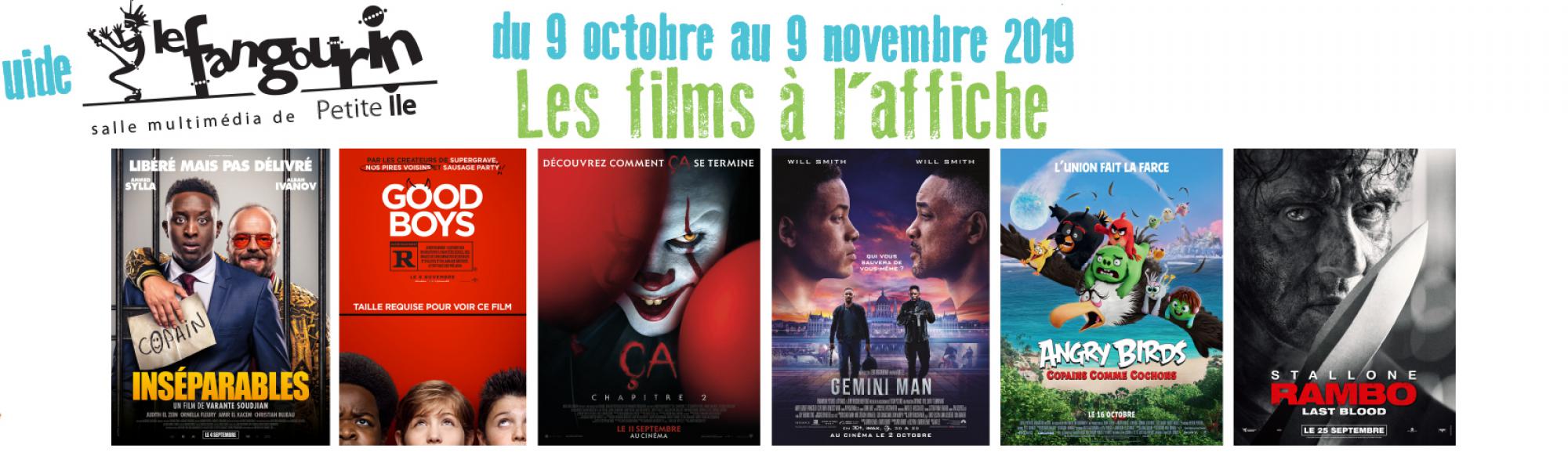 programme cinéma du 9 octobre au 9 novembre