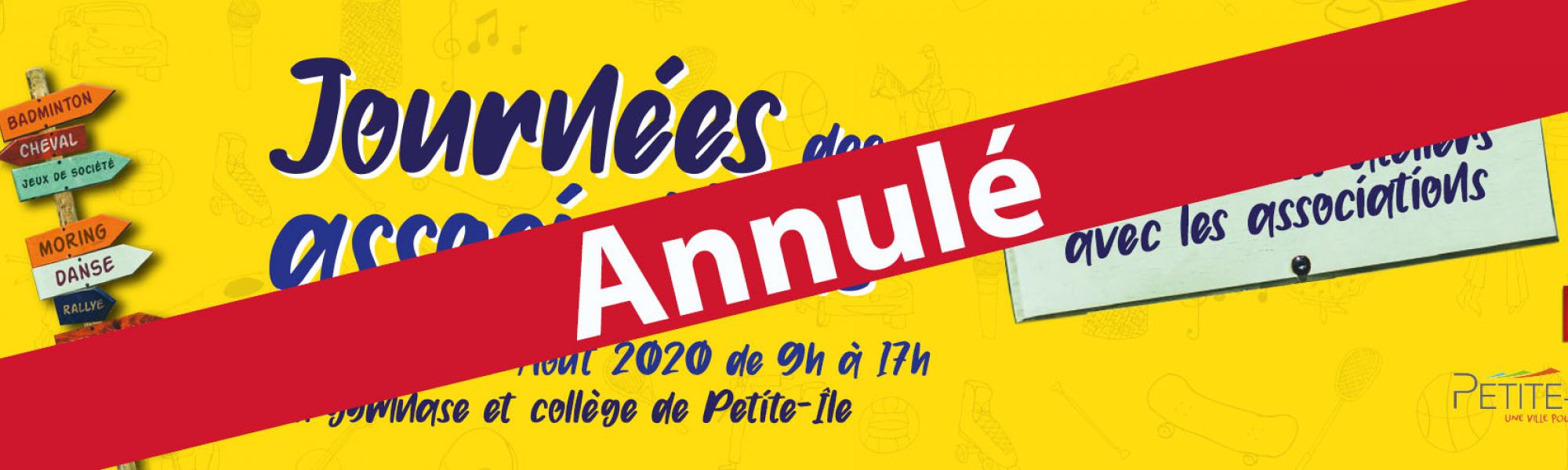 journées des associations annulé