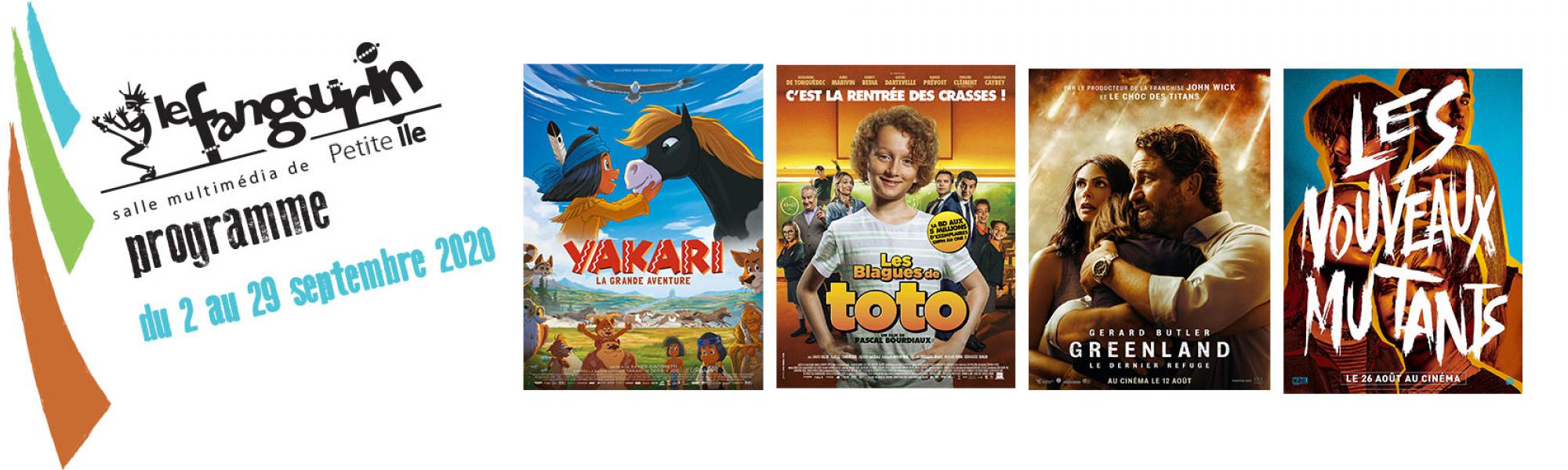 bandeau programme cinéma septembre 2020