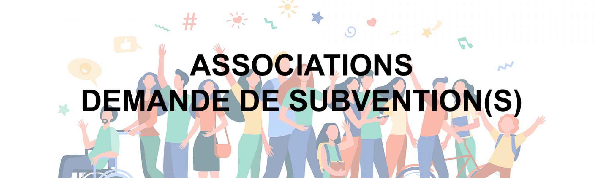 Bandeau associations demande de subvention 